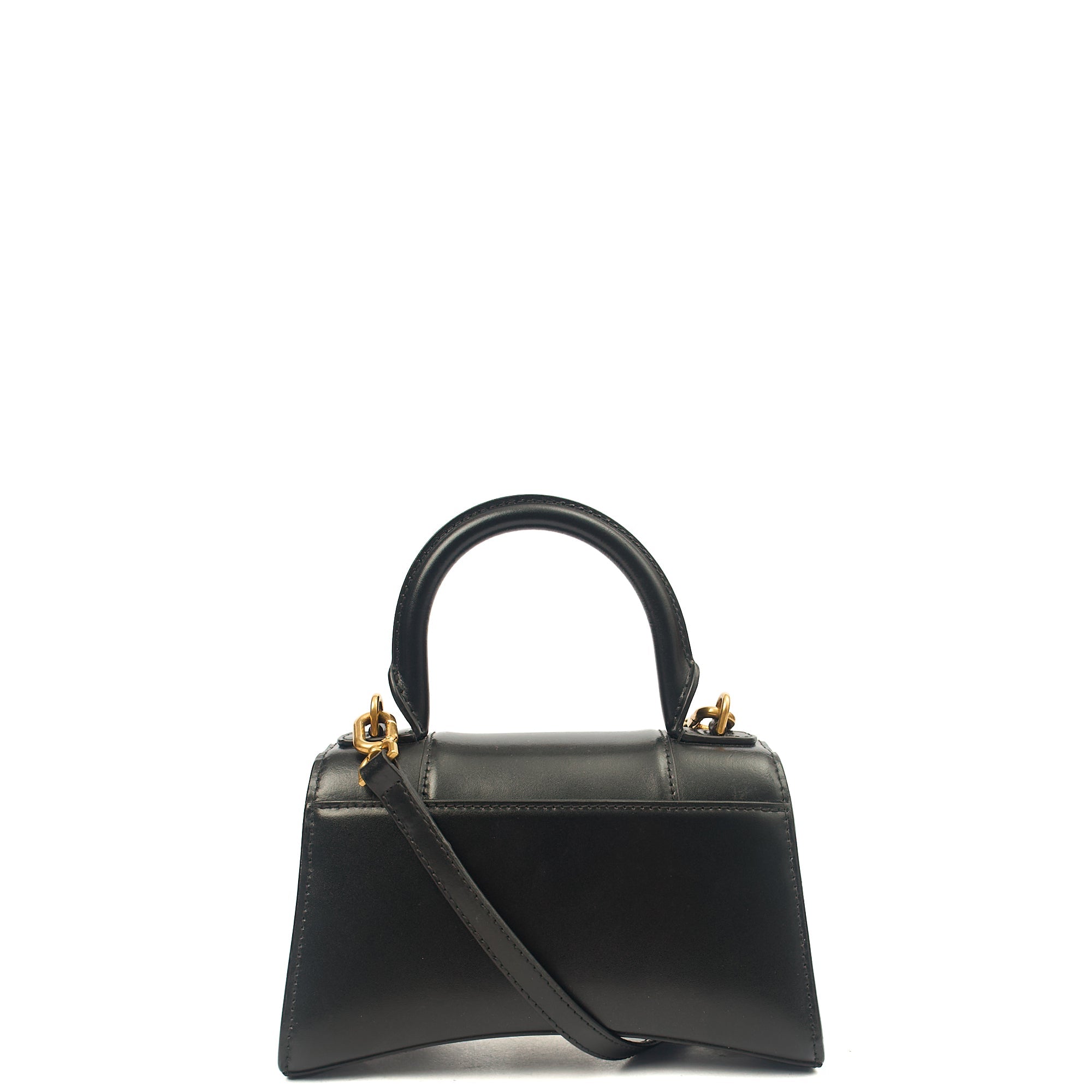 Balenciaga Cross Body Hourglass Top Handle XS in Black, Leather — Alternate View 17