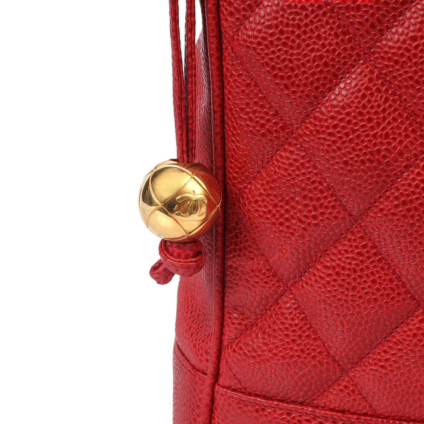 Chanel Tote Tote in Red, Caviar Leather — Alternate View 15