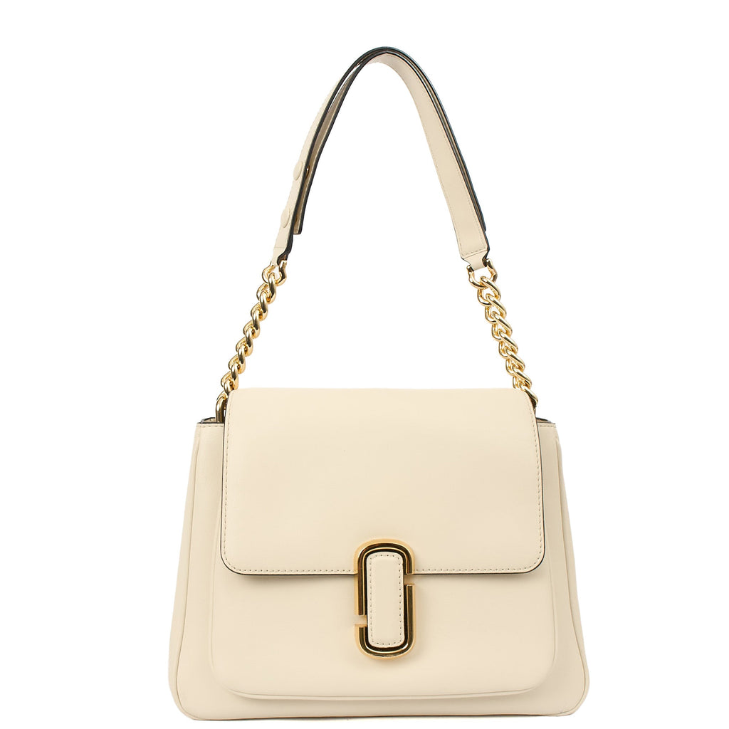 Marc Jacobs Shoulder Bag J Marc in Neutral, Leather — Front View