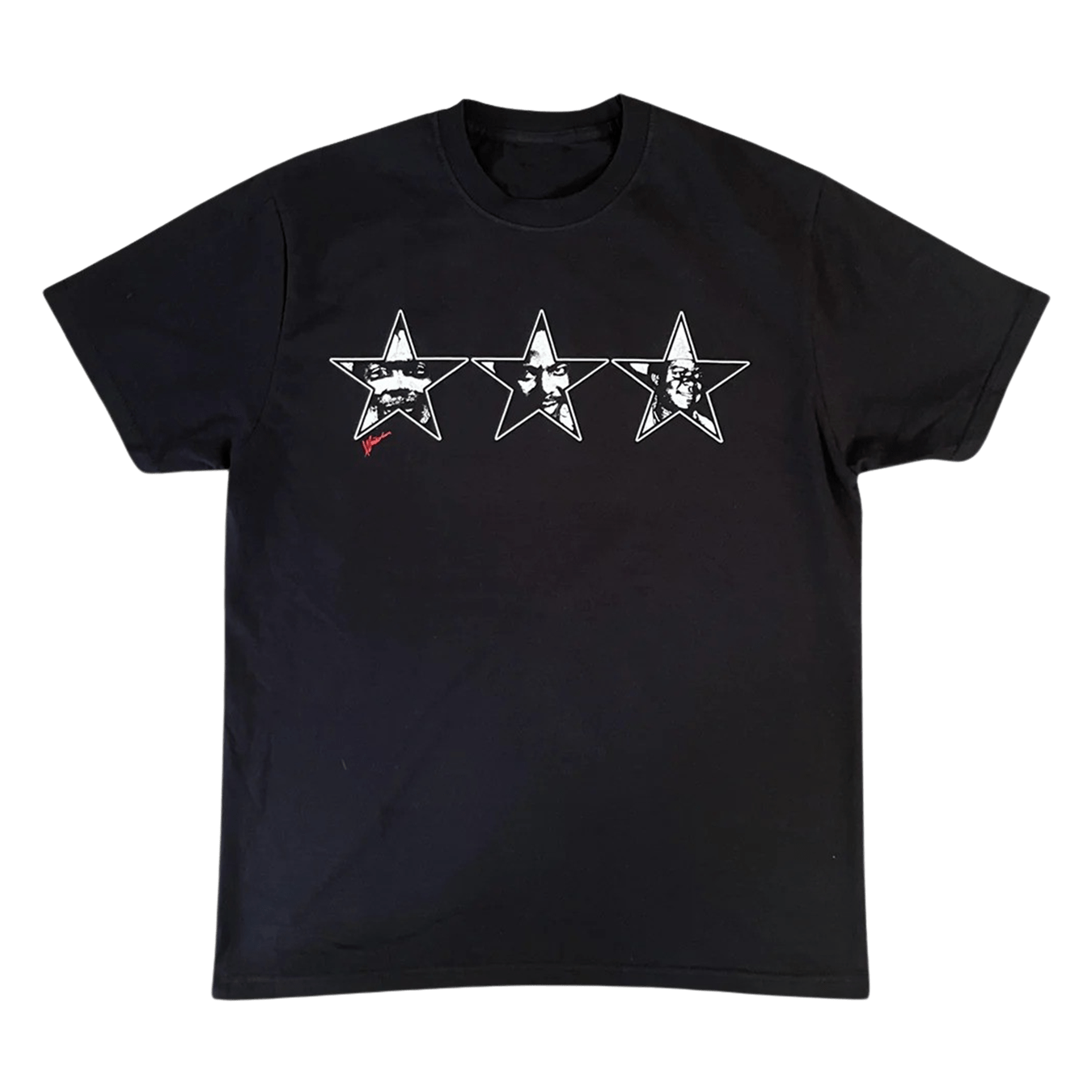 Motherlan 9JA All Stars Tee 'Black' — XXS — Front View