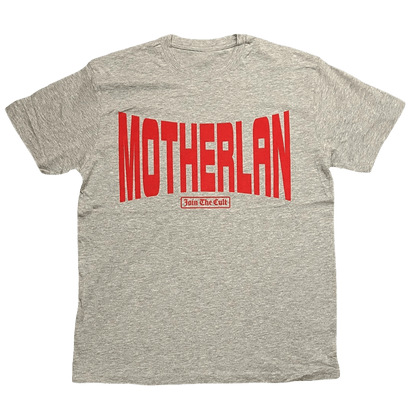 Motherlan MTN Pinch Logo Tee 'Grey' — XXS — Front View
