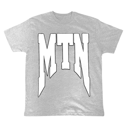 Motherlan MTN Two Tone Arch Logo T-shirt 'Grey' — XXS — Front View