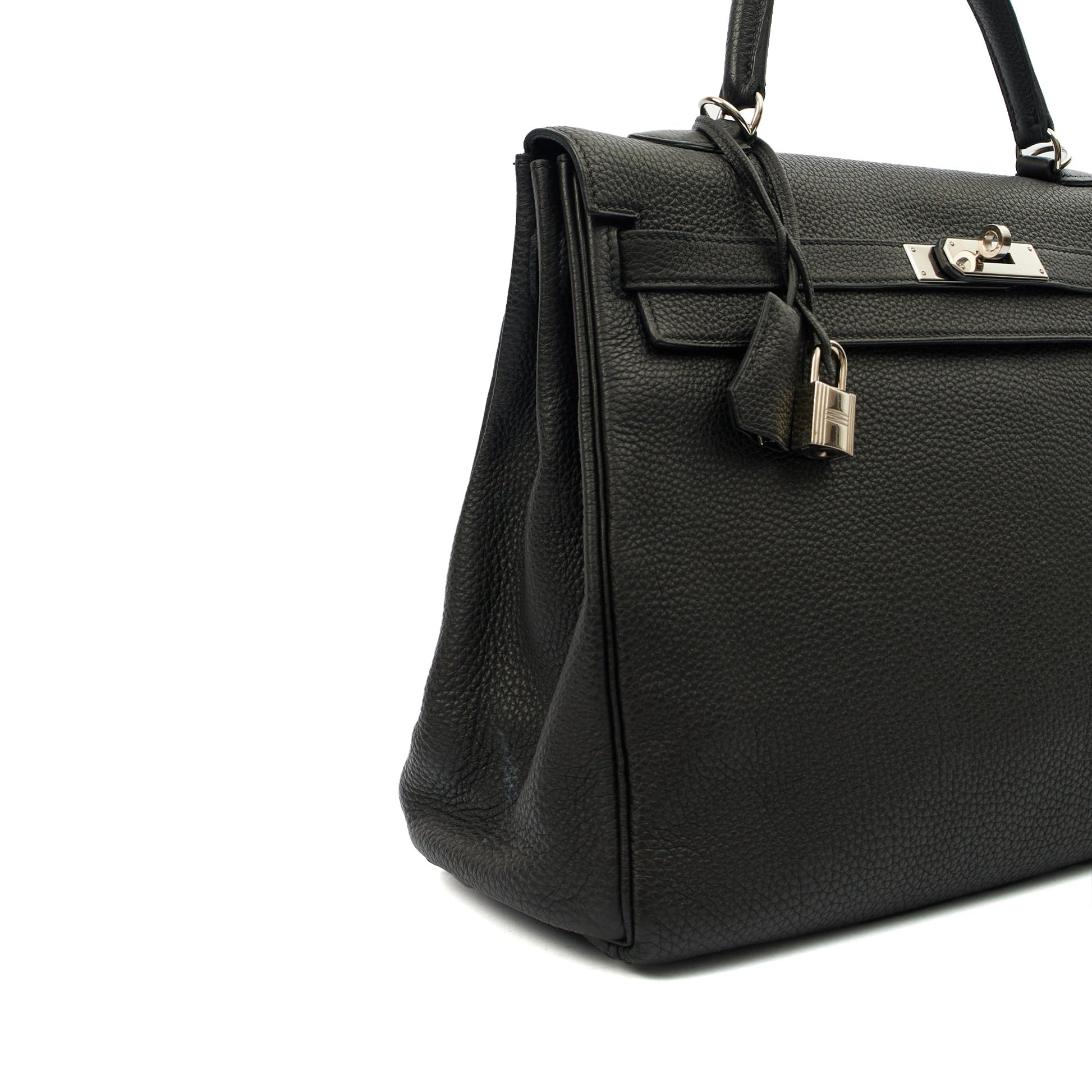 Hermes Kelly 35 in Black, Togo Leather — Alternate View 18