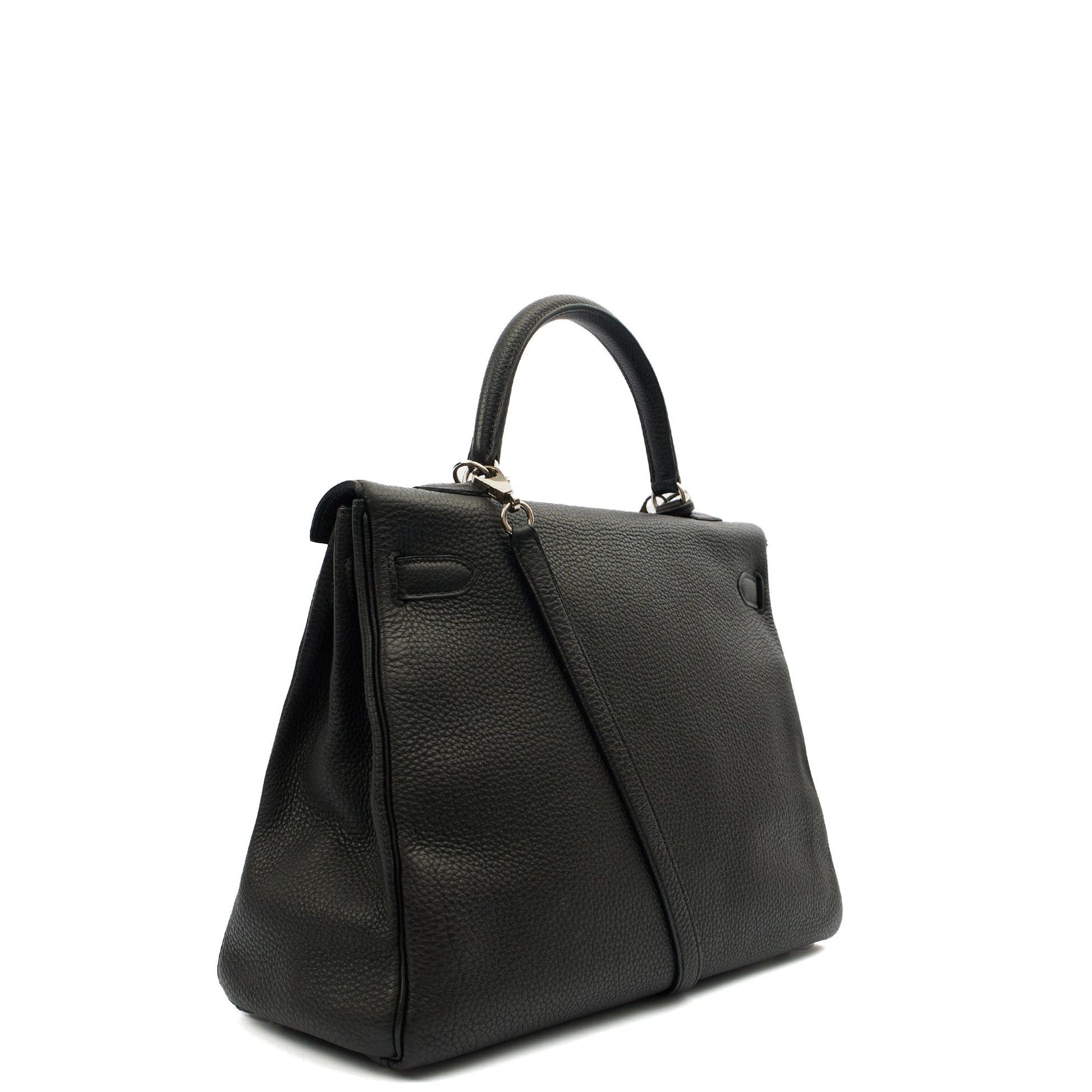Hermes Kelly 35 in Black, Togo Leather — Alternate View 24