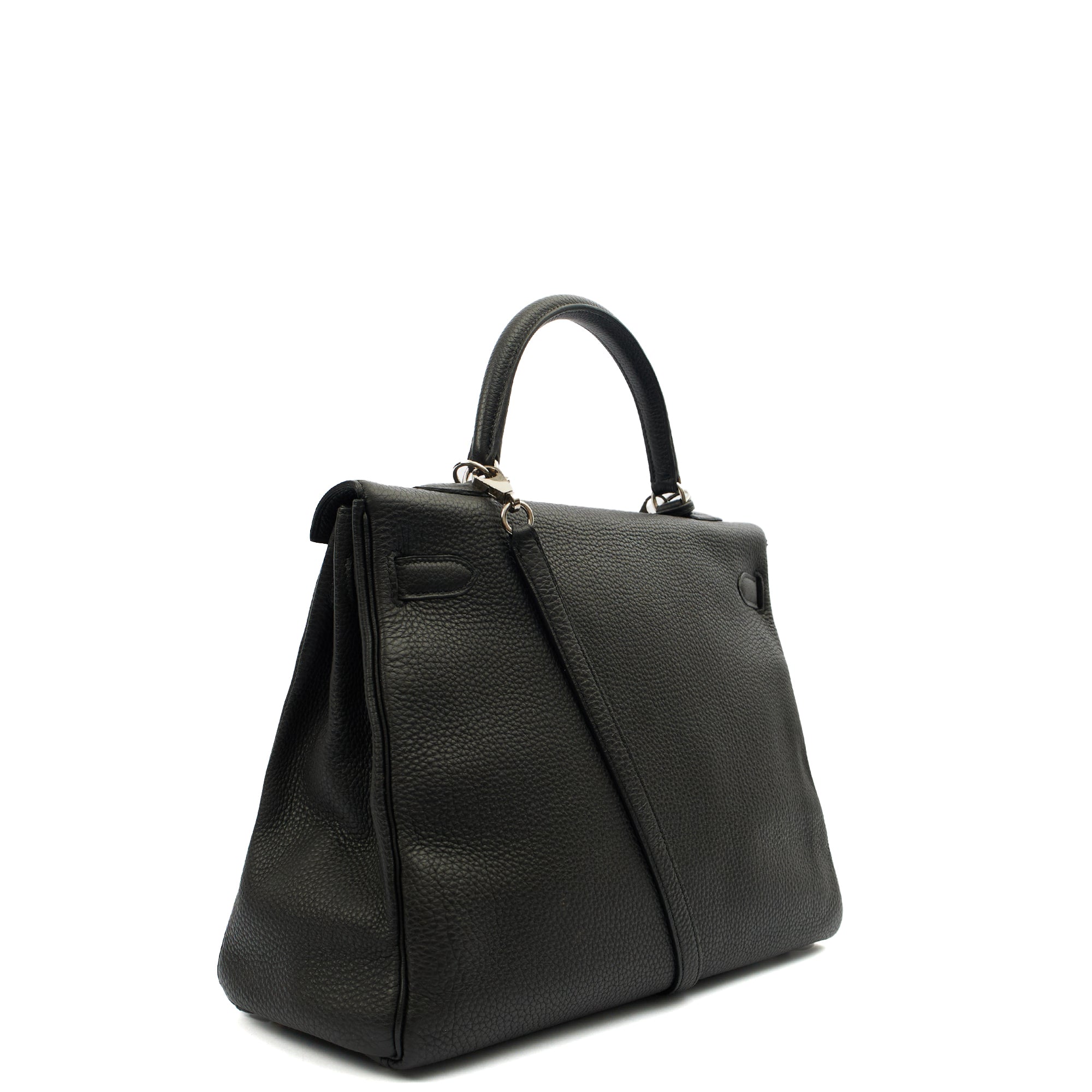 Hermes Kelly 35 in Black, Togo Leather — Alternate View 24