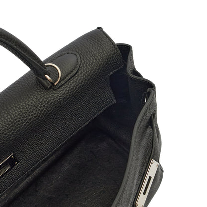 Hermes Kelly 35 in Black, Togo Leather — Alternate View 11