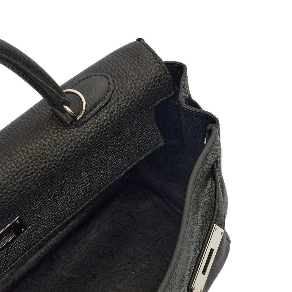 Hermes Kelly 35 in Black, Togo Leather — Alternate View 22