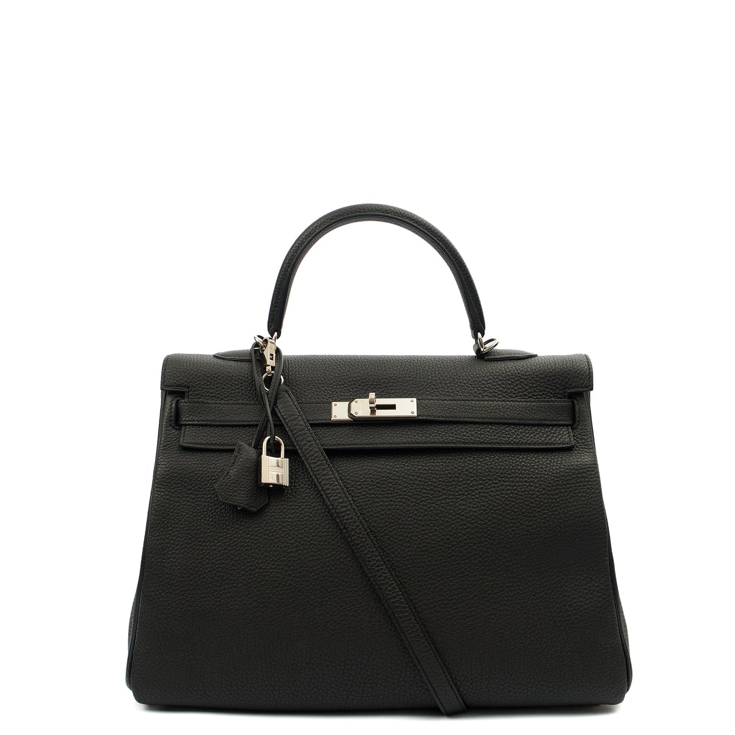 Hermes Kelly 35 in Black, Togo Leather — Alternate View 23
