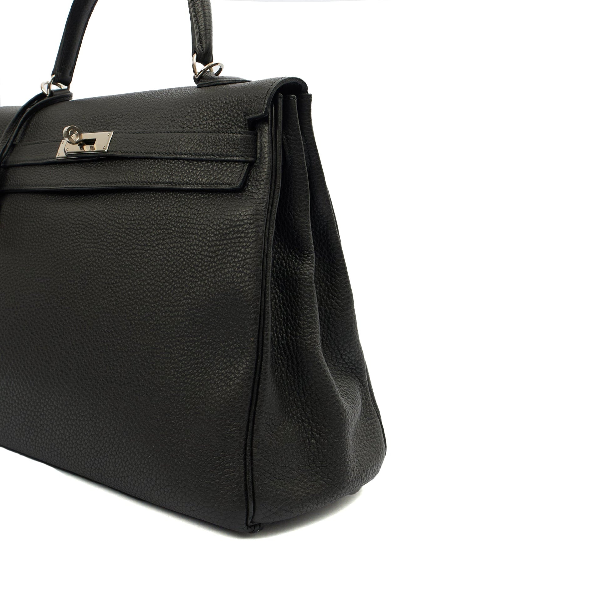 Hermes Kelly 35 in Black, Togo Leather — Alternate View 27