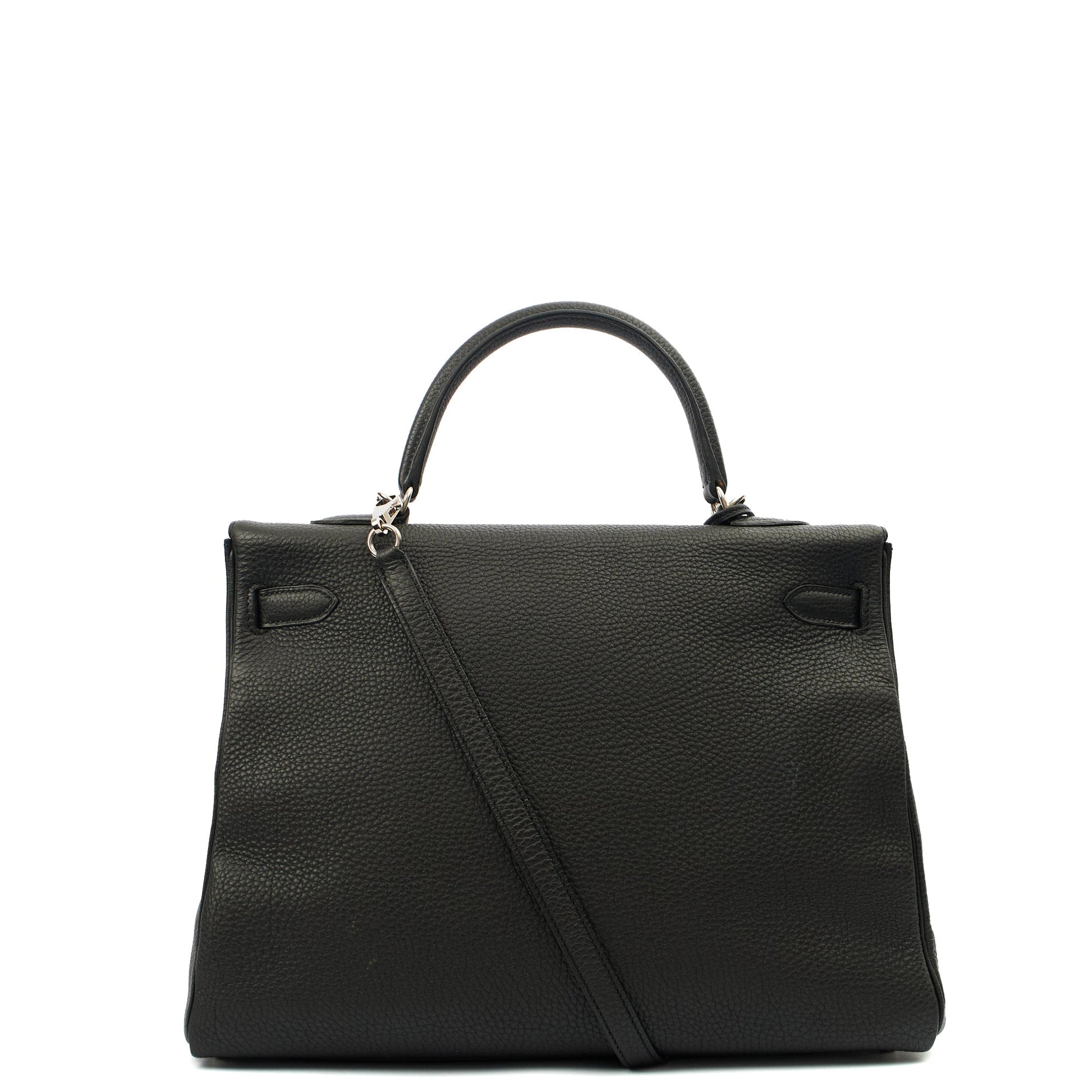 Hermes Kelly 35 in Black, Togo Leather — Alternate View 25