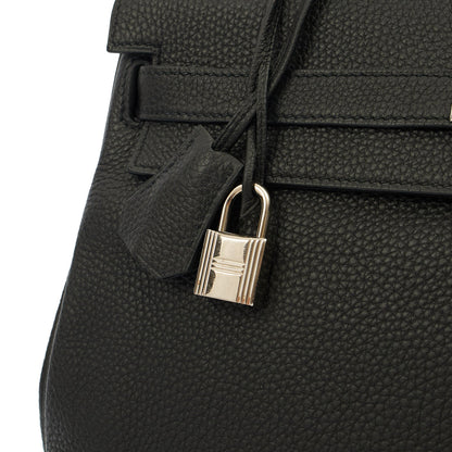 Hermes Kelly 35 in Black, Togo Leather — Alternate View 31