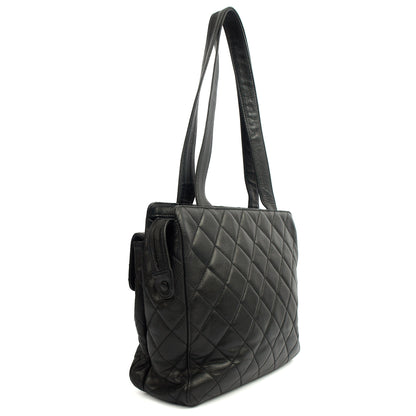Chanel Tote Vintage Tote in Black, Caviar Leather — Alternate View 11