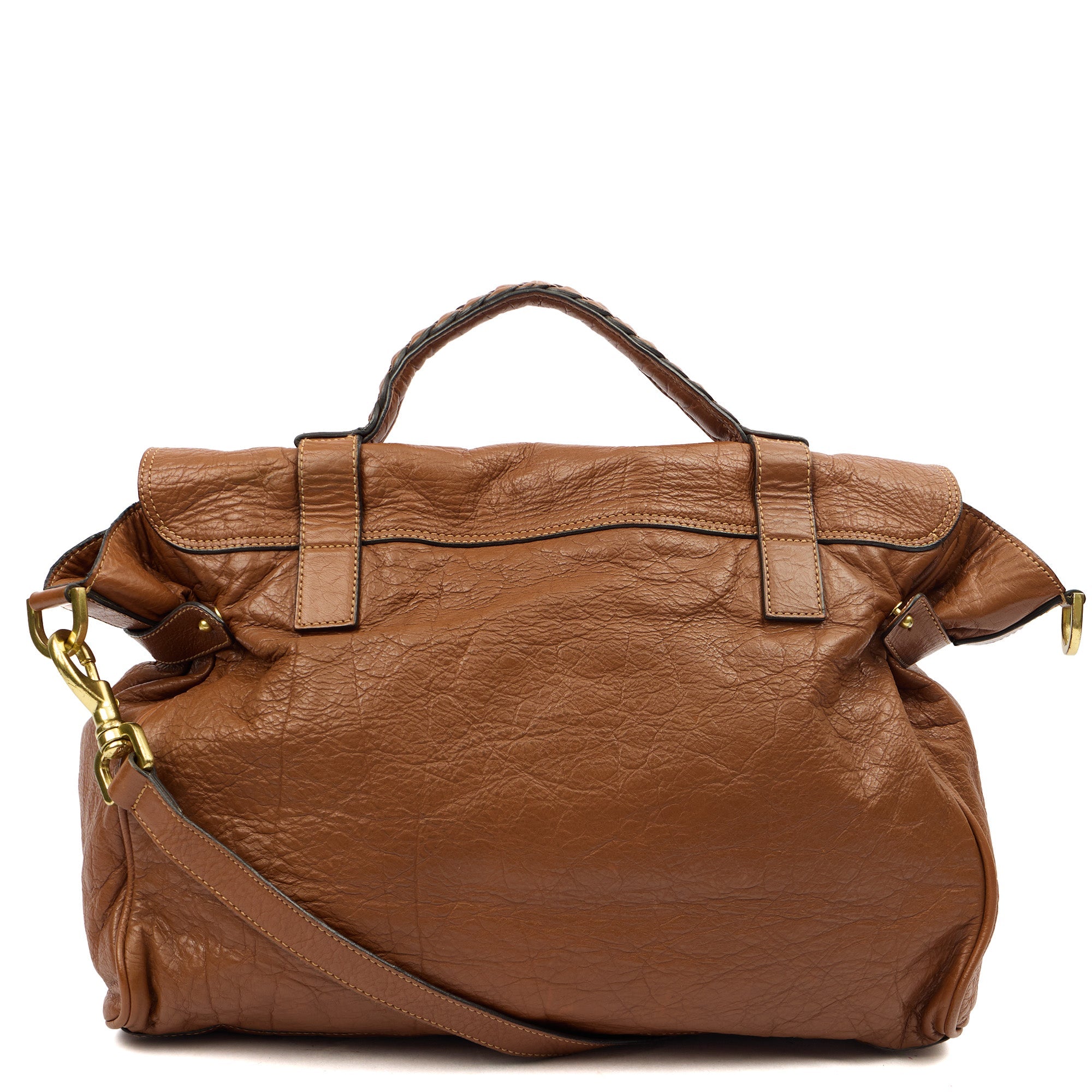 Mulberry Satchel Alexa in Oak, Leather — Top View