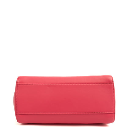 Fendi Top Handle Peekabo - Mini  in Pink, Leather — Top View