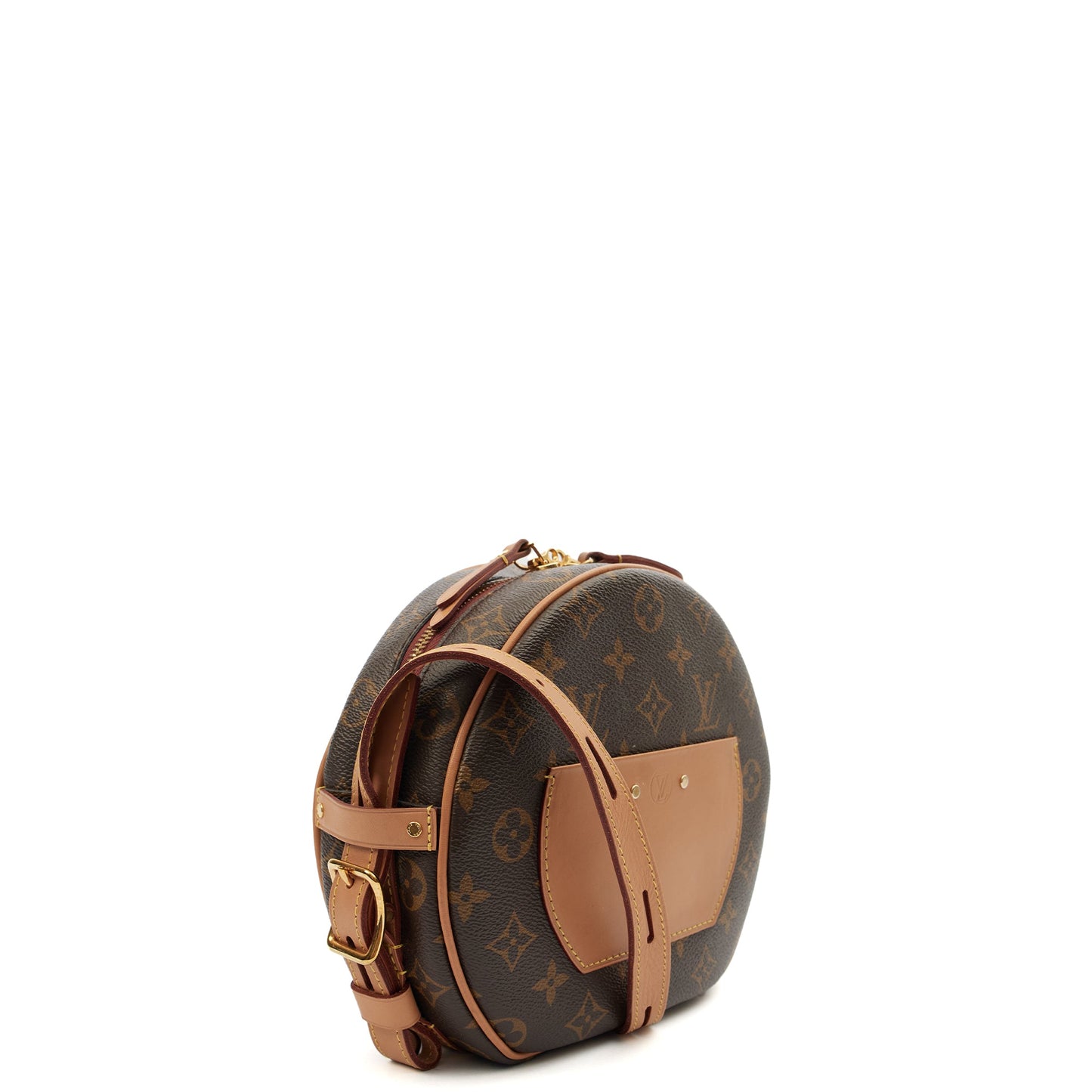 Louis Vuitton Cross Body Boite Chapeau Souple PM in Monogram, Canvas — Side View