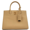 Burberry Tote Frances - Mini in Neutral, Leather — Front View