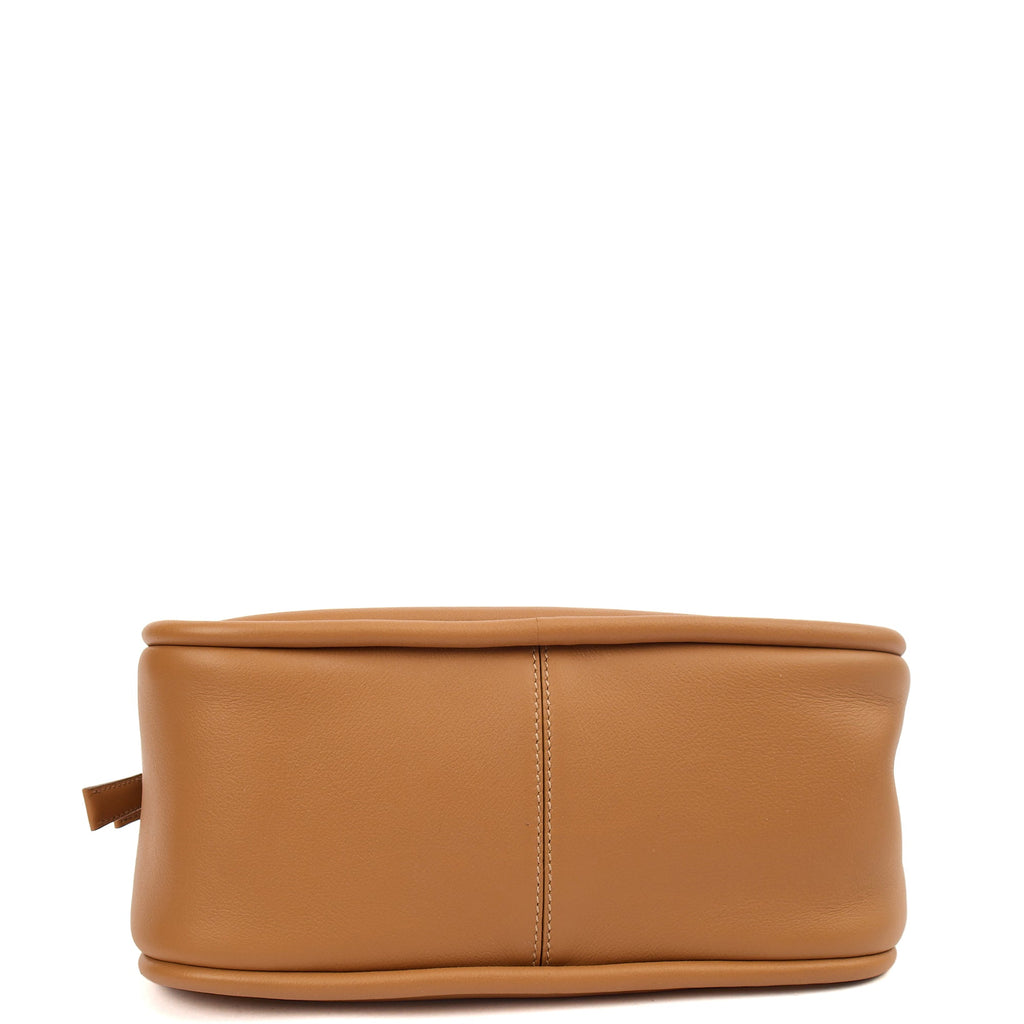 Prada Cross Body Darling Top-Handle Bag in Cognac, Leather — Detail View