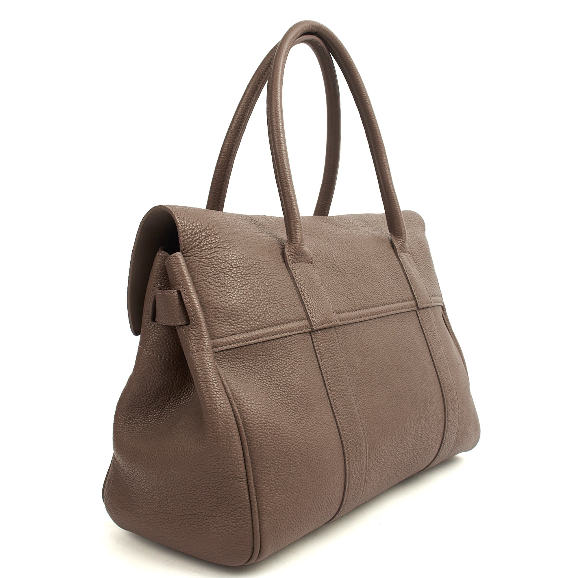 Mulberry Tote Bayswater Heritage in Putty, Leather — Back View