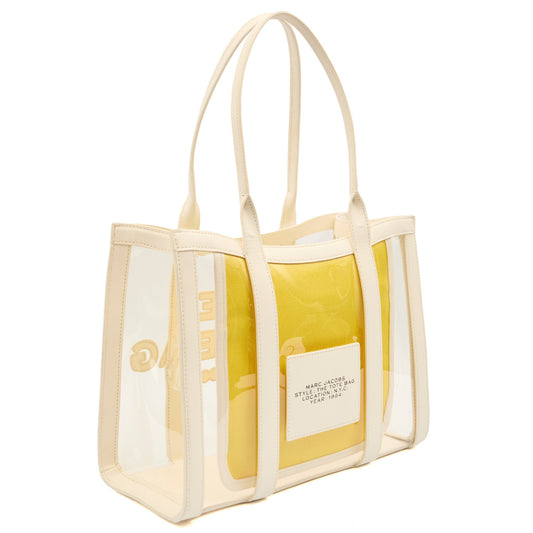 Marc Jacobs Tote The Tote Bag in White, Leather — Side View
