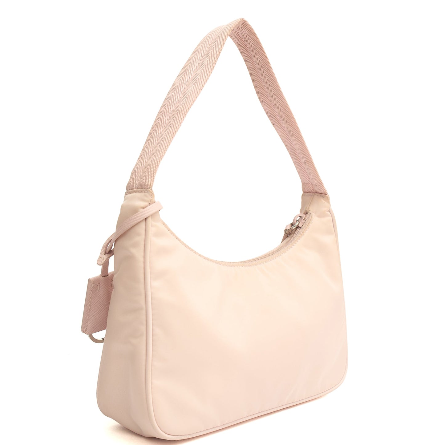 Prada Top Handle Re-edition 2000 Nylon Mini Bag in Pink, Nylon — Side View