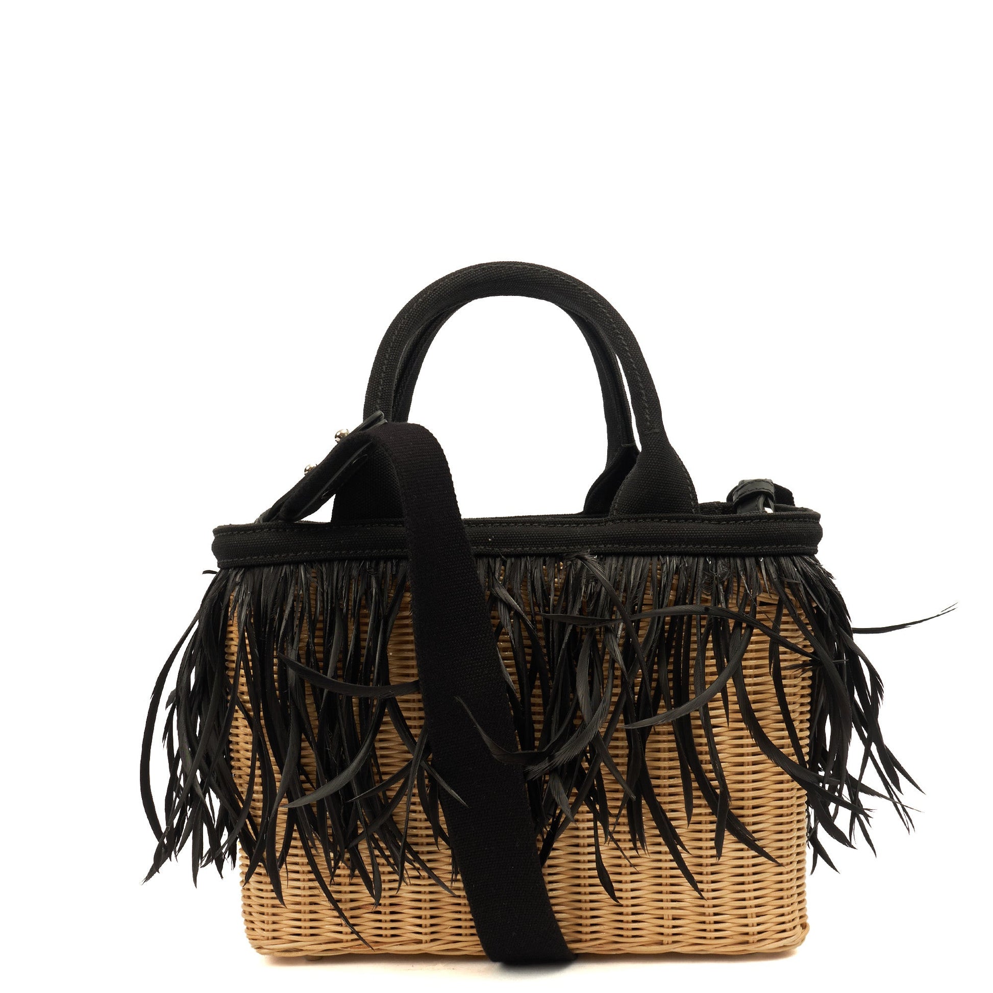 Prada Tote Midollino in Neutral, Wicker — Alternate View 16