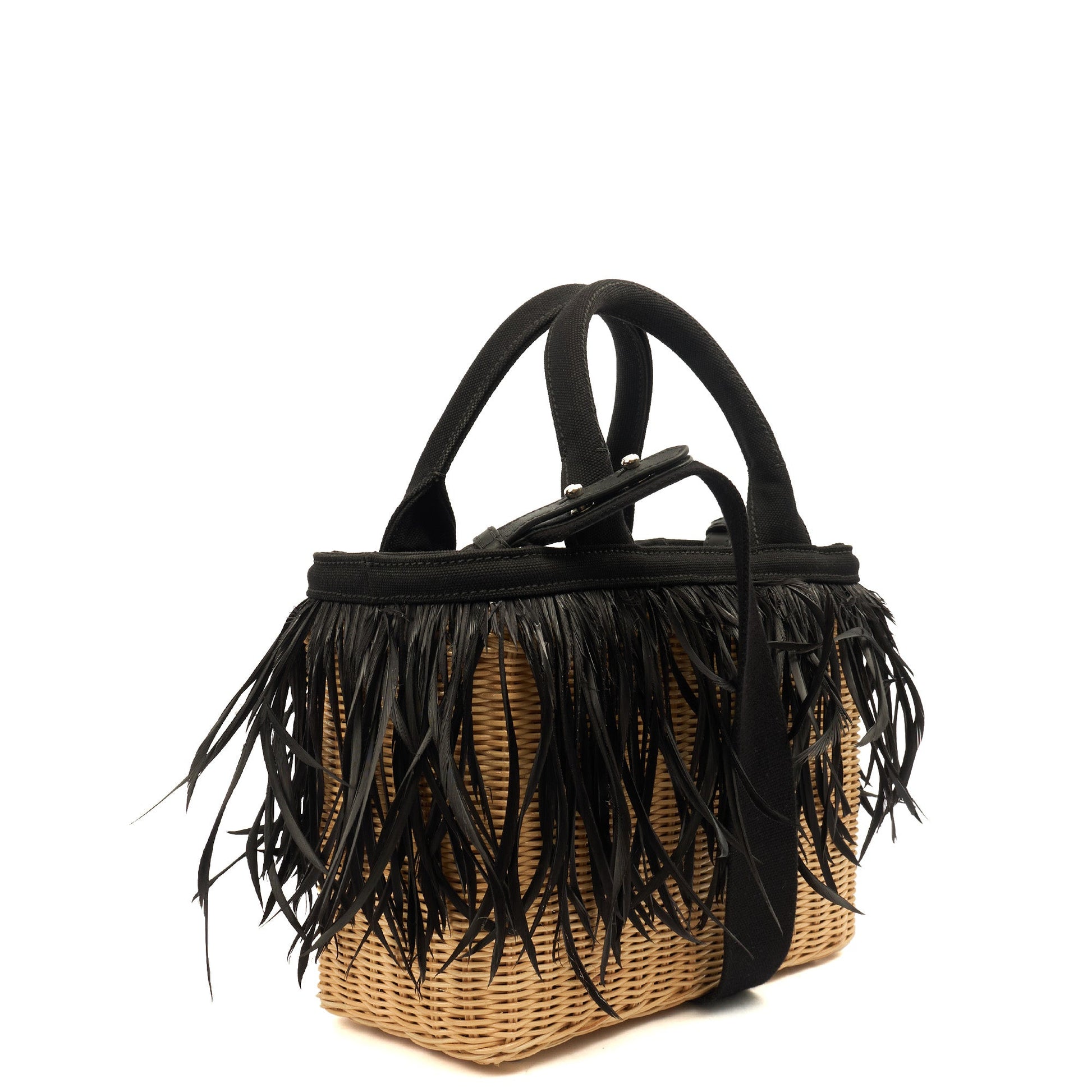 Prada Tote Midollino in Neutral, Wicker — Alternate View 15