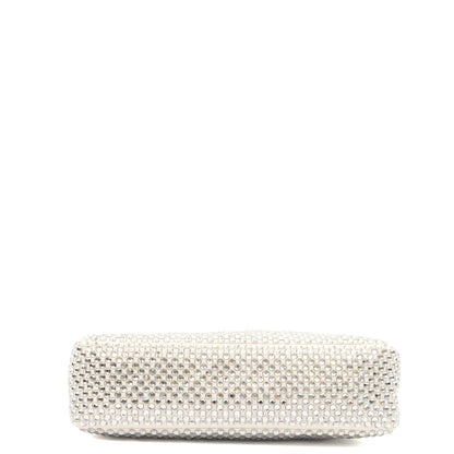 Prada Mini Bag  Satin Mini-bag in White, Fabric — Top View