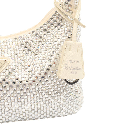 Prada Mini Bag  Satin Mini-bag in White, Fabric — Lifestyle View