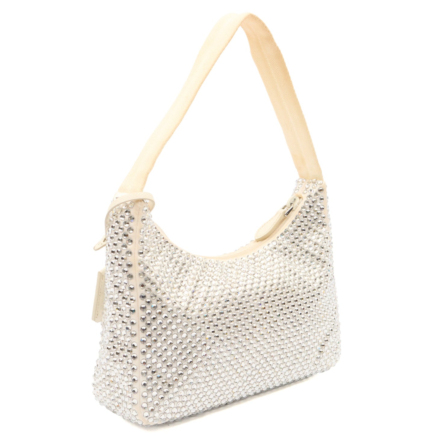Prada Mini Bag  Satin Mini-bag in White, Fabric — Alternate View 14