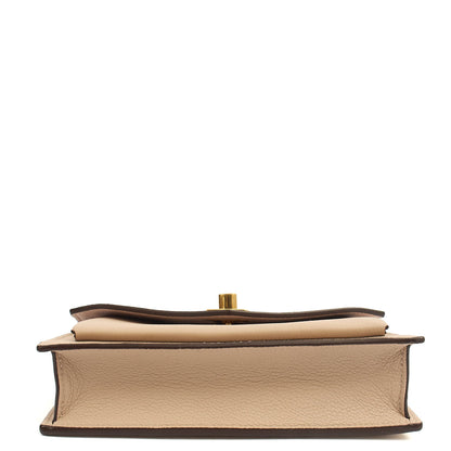 Louis Vuitton Cross Body Mylockme Chain Pochette in Neutral, Leather — Detail View