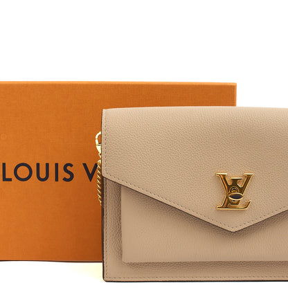 Louis Vuitton Cross Body Mylockme Chain Pochette in Neutral, Leather — Side View