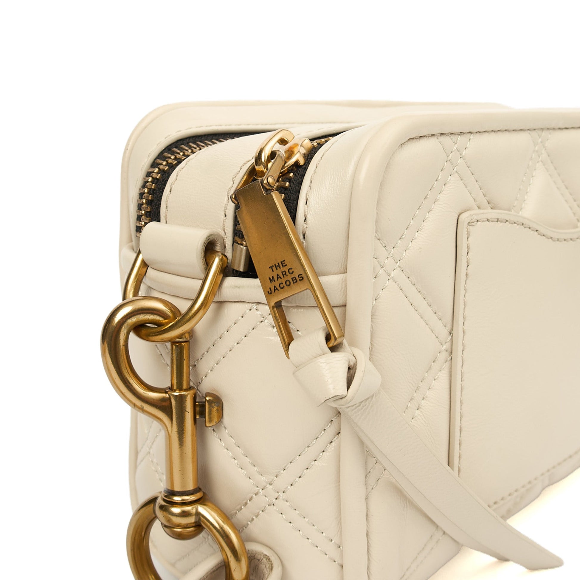 Marc Jacobs Cross Body Snapshot in Neutral, Leather — Lifestyle View