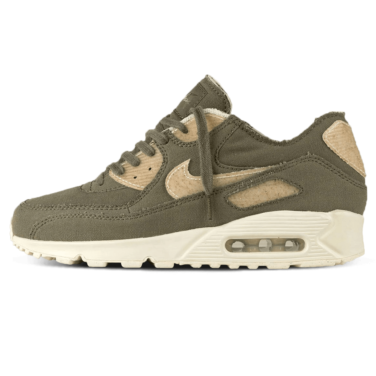 Maharishi x Nike Air Max 90 Premium 'Maha Olive' — UK 3 | EU 35.5 | US 3.5 — Front View