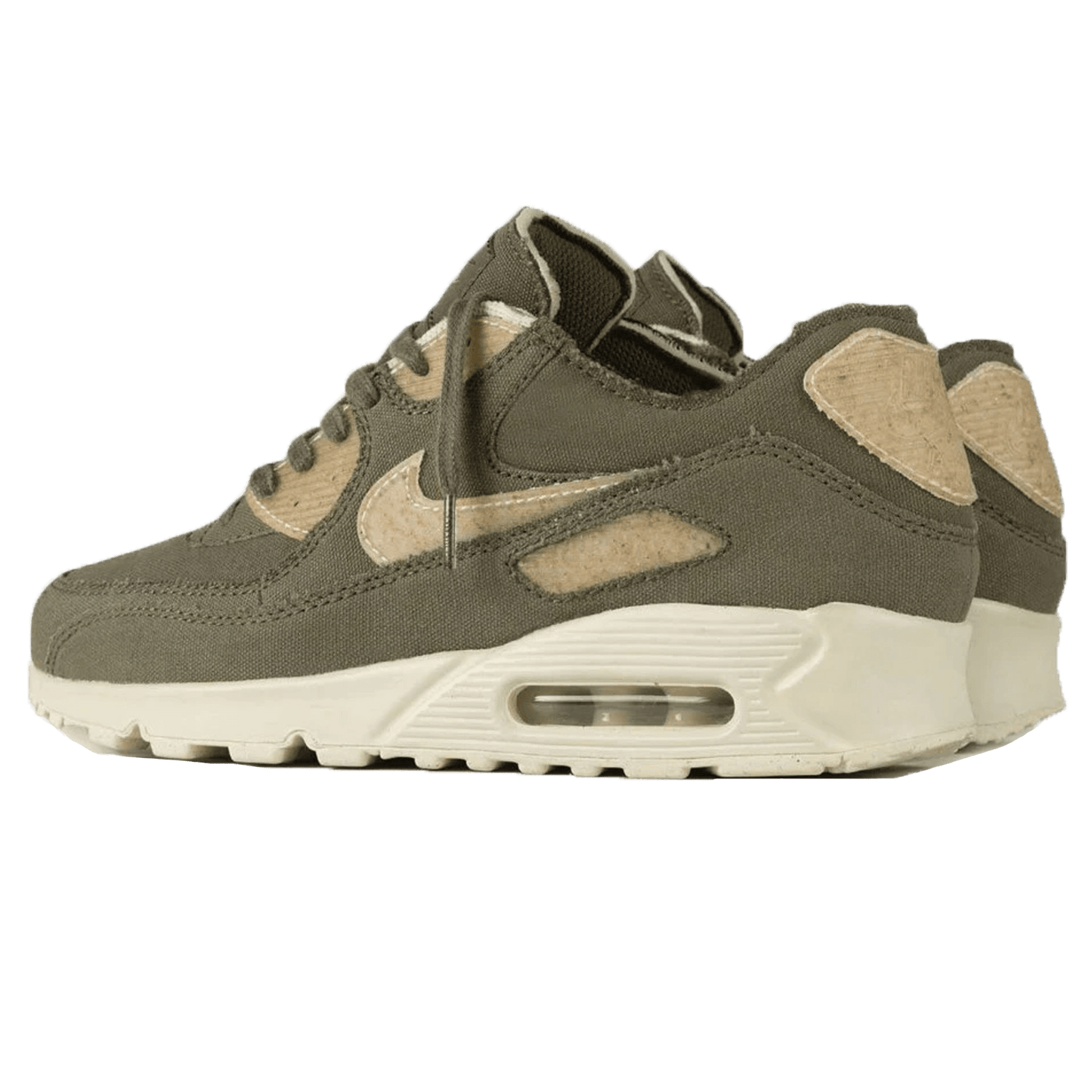 Maharishi x Nike Air Max 90 Premium 'Maha Olive' — UK 3 | EU 35.5 | US 3.5 — Side View