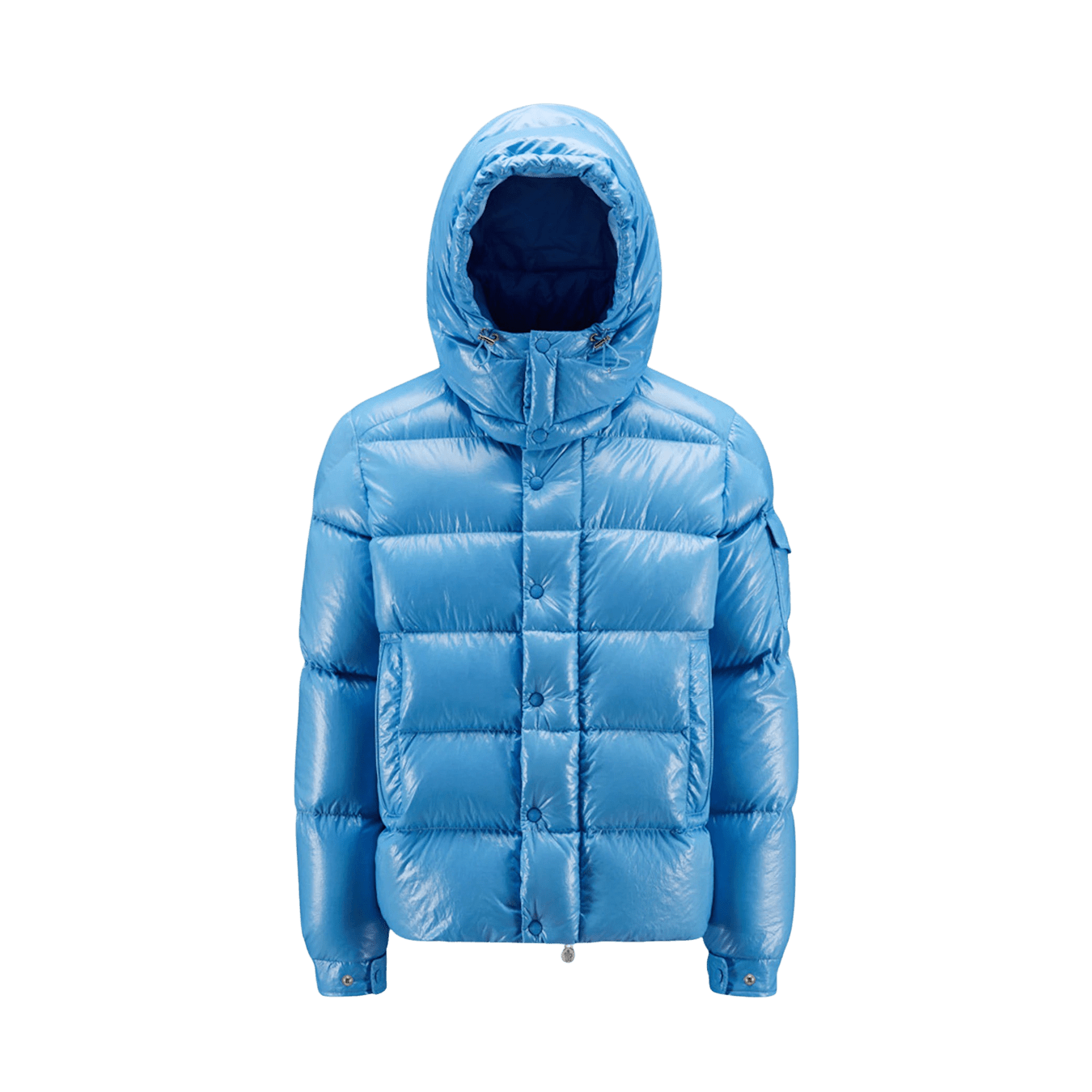 Moncler Maya 70th Anniversary Special Edition Short Down Jacket 'Sky Blue' — XXS — Front View