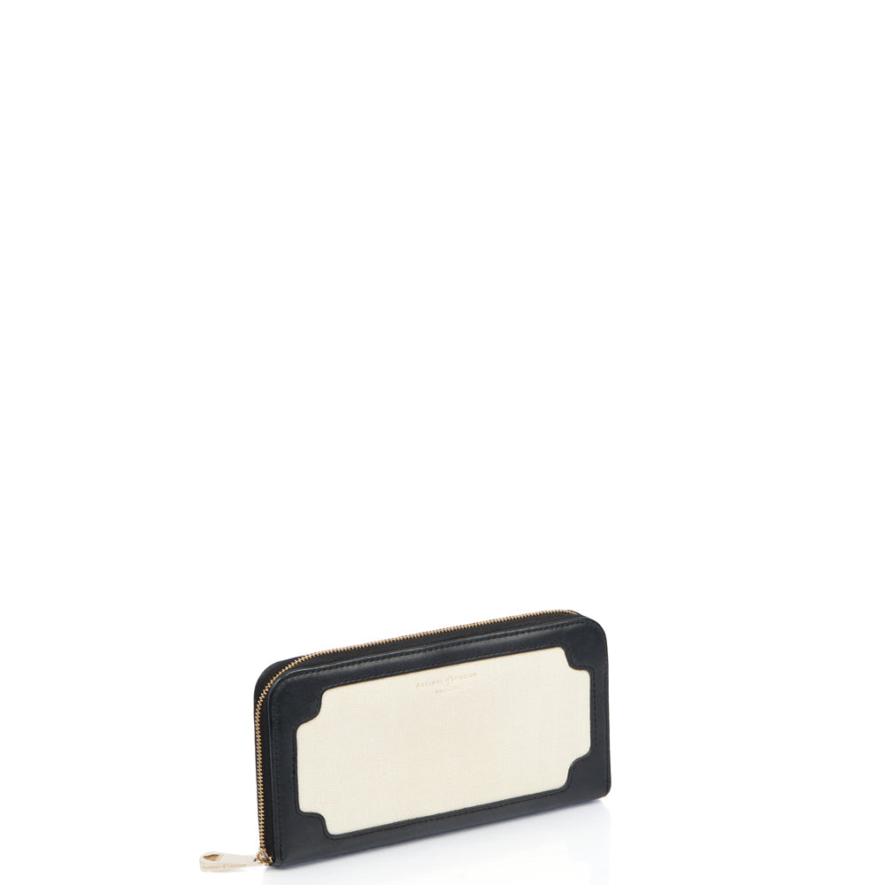 Aspinal of London Continental Purse in Neutral, Leather — Side View