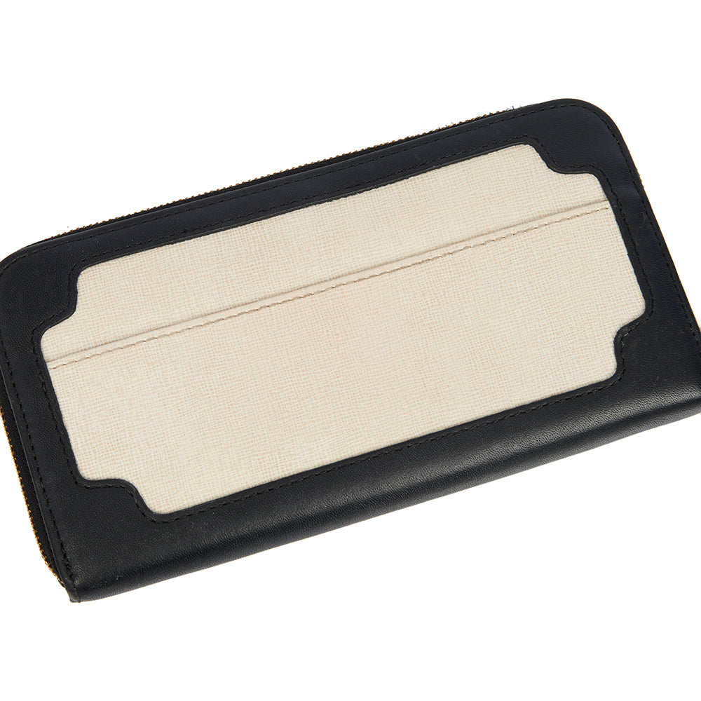 Aspinal of London Continental Purse in Neutral, Leather — Detail View