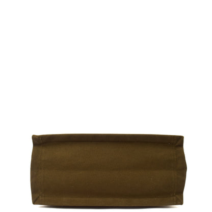 Saint Laurent Tote Rive Gauche Tote in Green, Fabric — Top View