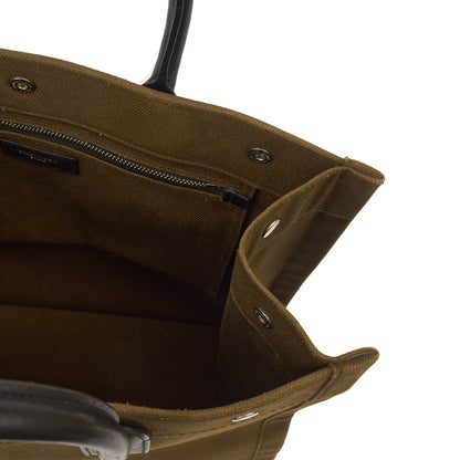 Saint Laurent Tote Rive Gauche Tote in Green, Fabric — Detail View