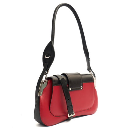 Prada Cross Body Sidonie  in Red, Calfskin — Back View