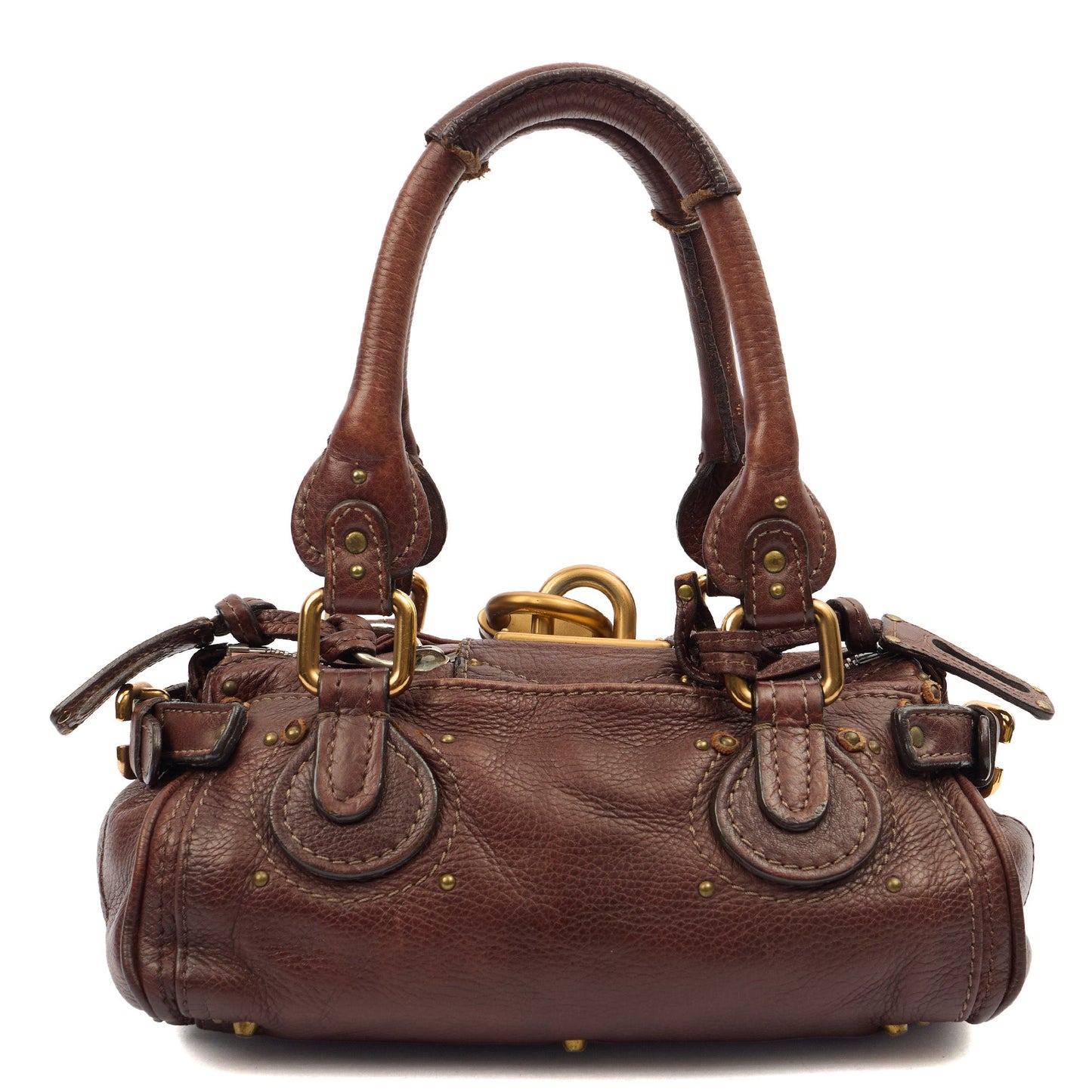 Chloe Bag Paddington - Small in Brown, Calfskin Leather — Back View