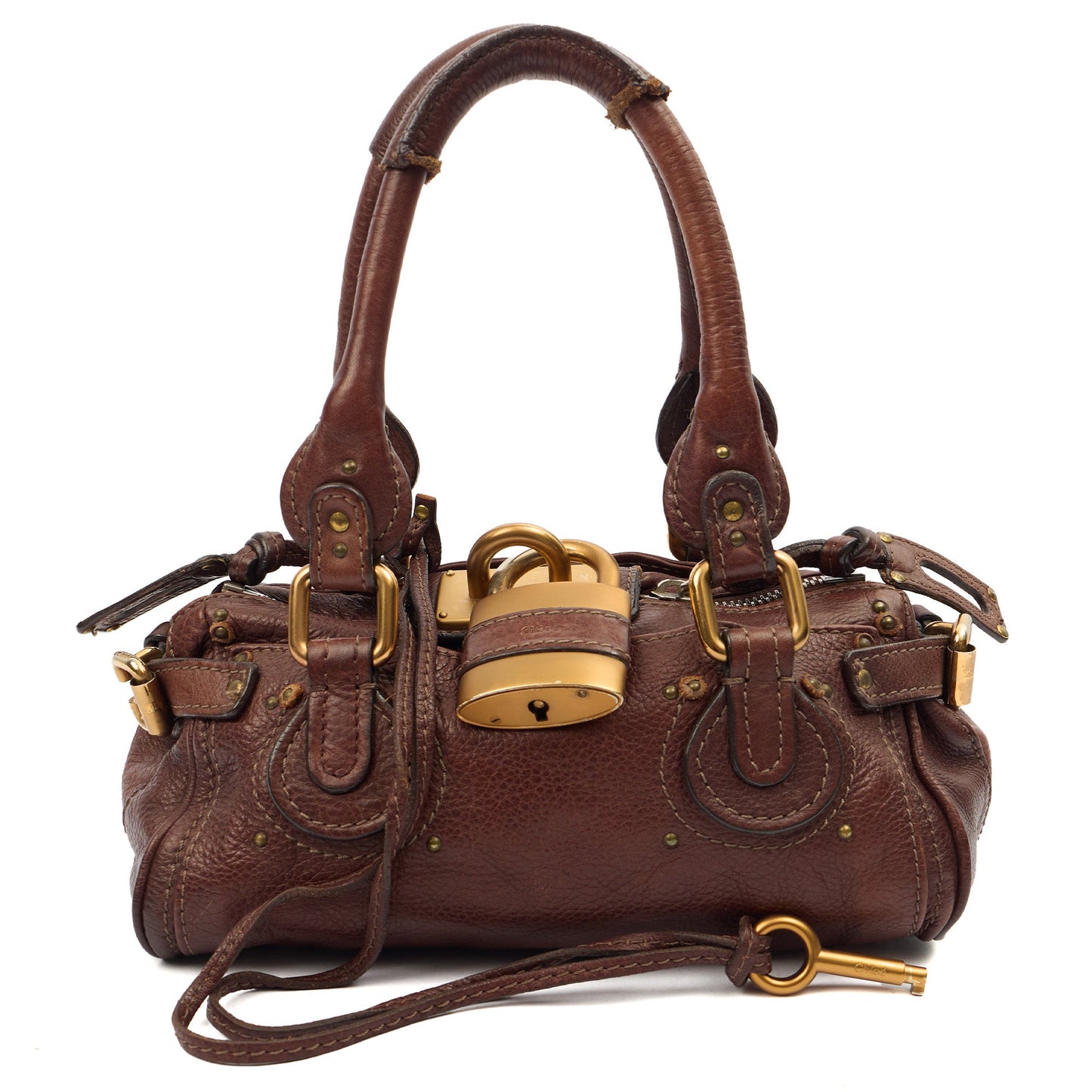 Chloe Bag Paddington - Small in Brown, Calfskin Leather — Front View