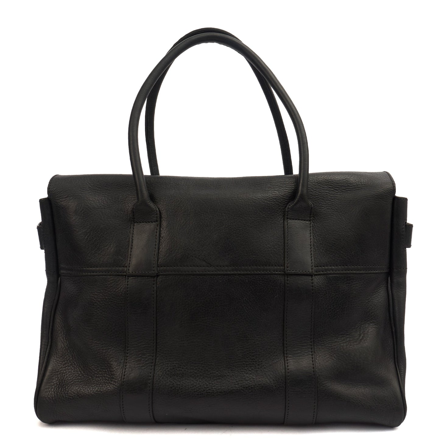 Mulberry Tote Bayswater Heritage in Black, Leather — Back View