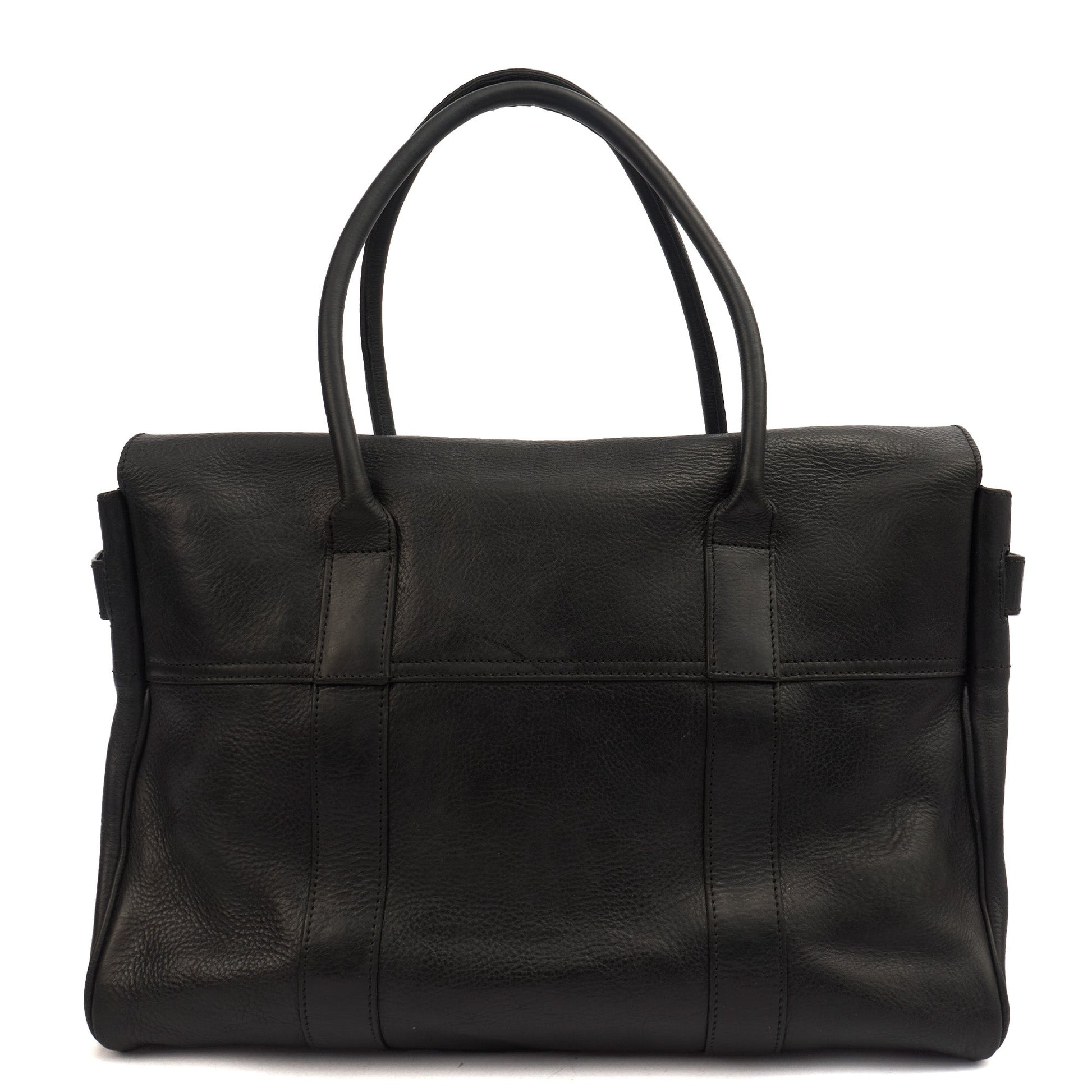 Mulberry Tote Bayswater Heritage in Black, Leather — Back View
