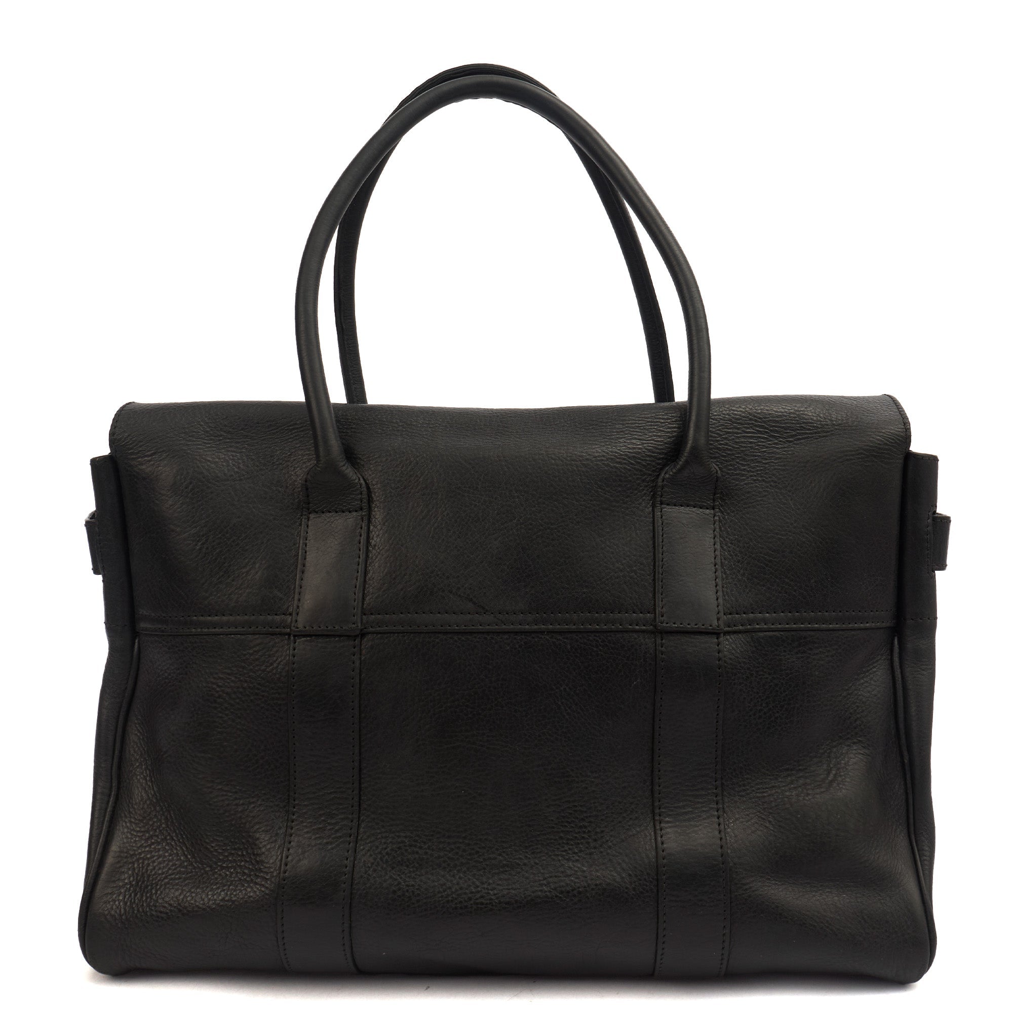 Mulberry Tote Bayswater Heritage in Black, Leather — Back View