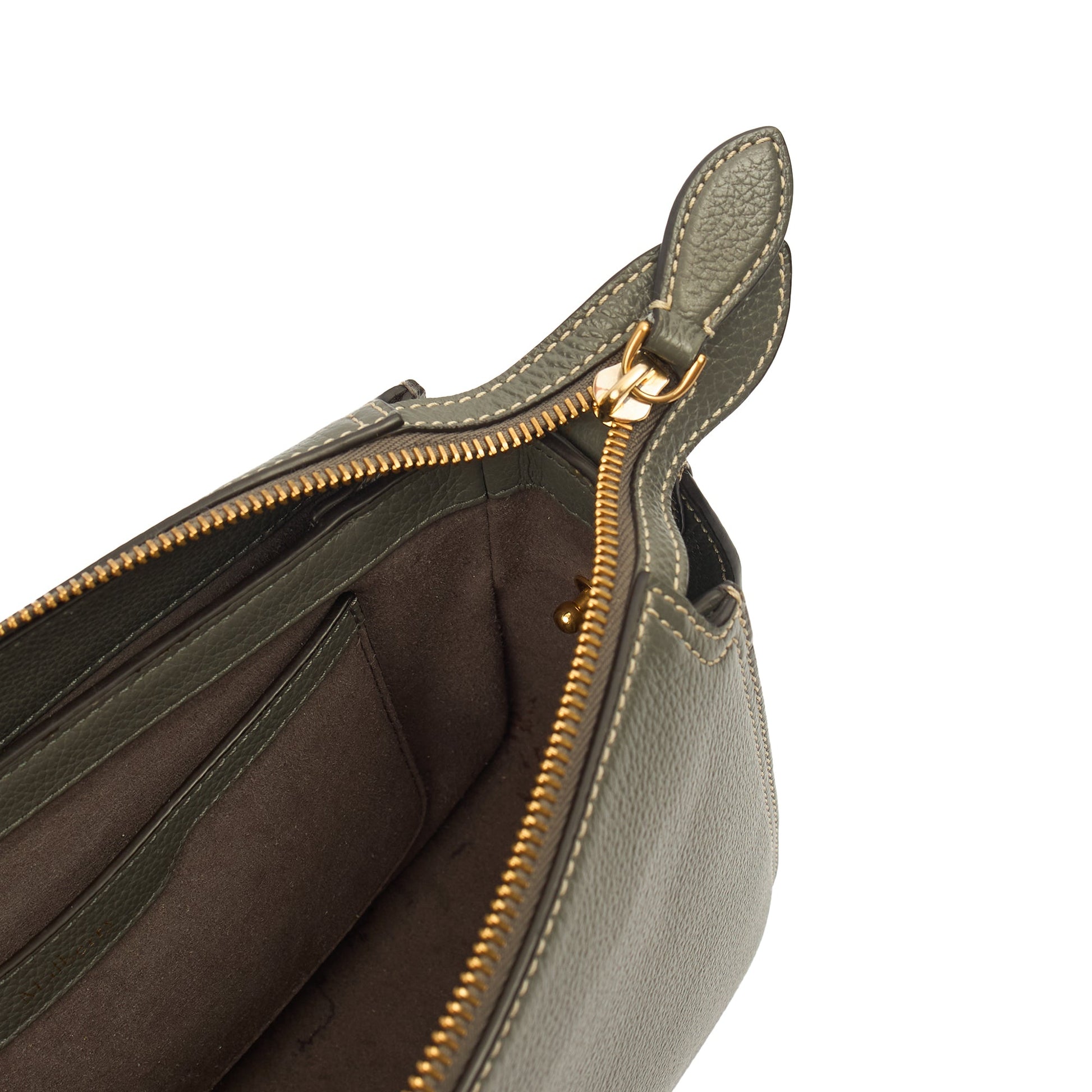 Mulberry Cross Body Billie in Grey, Calfskin Leather — Detail View