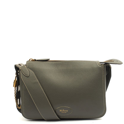 Mulberry Cross Body Billie in Grey, Calfskin Leather — Front View