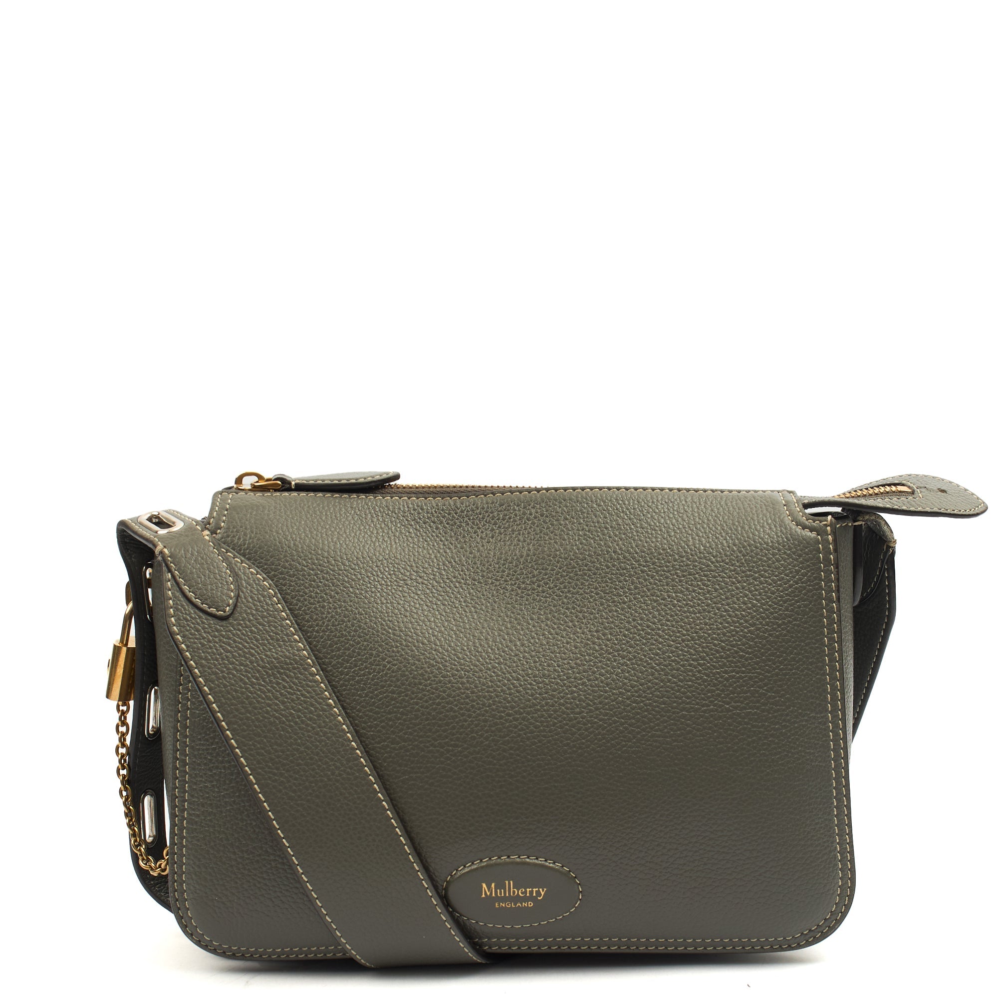 Mulberry Cross Body Billie in Grey, Calfskin Leather — Alternate View 7
