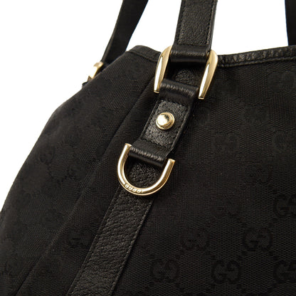 Gucci Abbey Tote in Black, GG Canvas — Alternate View 8