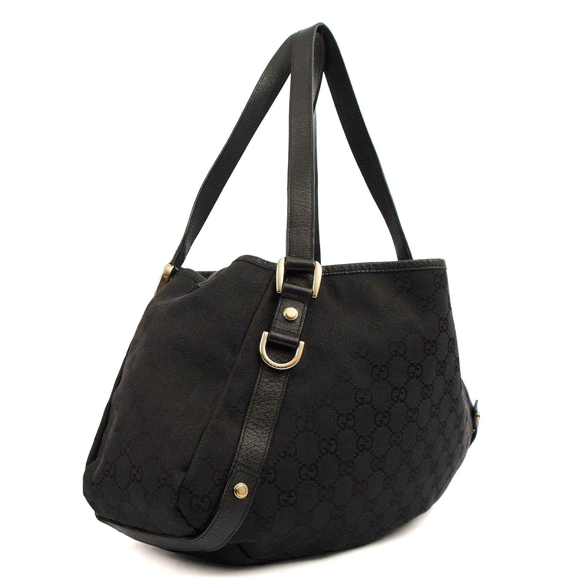 Gucci Abbey Tote in Black, GG Canvas — Alternate View 9